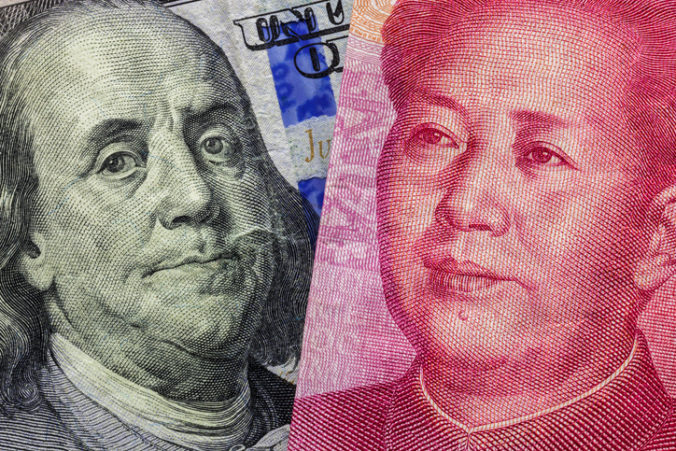 Čína, USA, dolár, jen