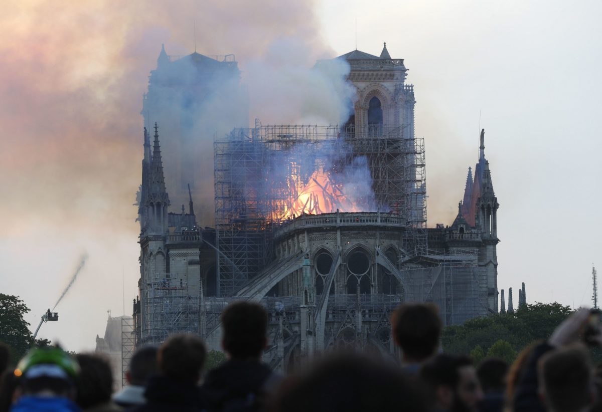 Katedrála Notre Dame, Paríž, požiar
