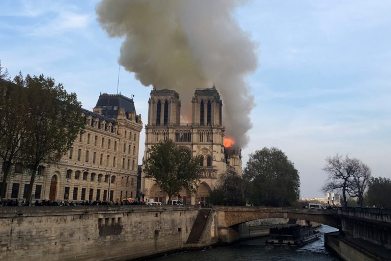 Katedrála Notre Dame, Paríž, požiar