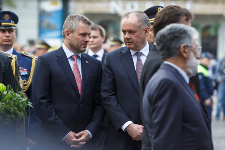 74. výročia oslobodenia Bratislavy, Peter Pellegrini, Andrej Kiska