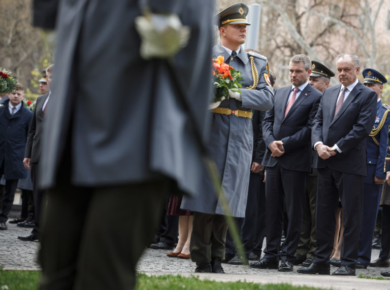 74. výročia oslobodenia Bratislavy, Peter Pellegrini, Andrej Kiska
