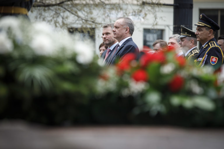 74. výročia oslobodenia Bratislavy, Peter Pellegrini, Andrej Kiska