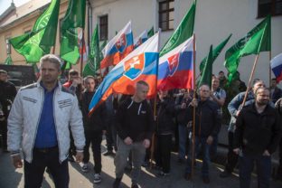 Protest proti rozpusteniu strany ĽSNS