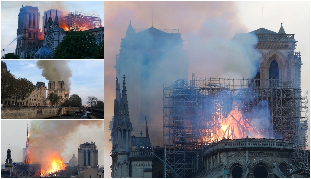 Katedrálna Notre Dame, Paríž, požiar