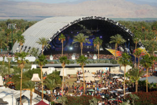 Coachella festival pódium