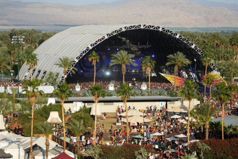 Coachella festival pódium
