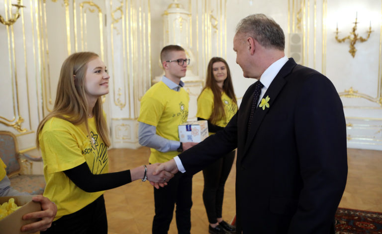 PREZIDENT: Prijal dobrovoľníkov Dňa narcisov