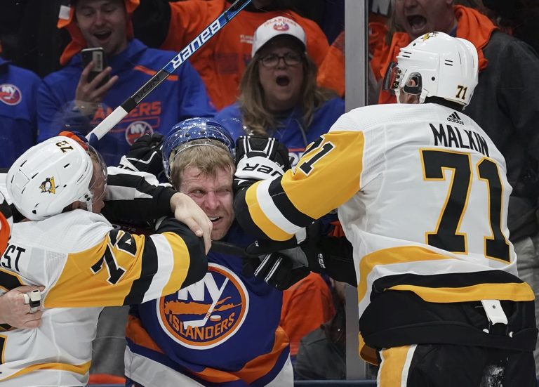 Patric Hornqvist, Leo Komarov, Jevgenij Malkin