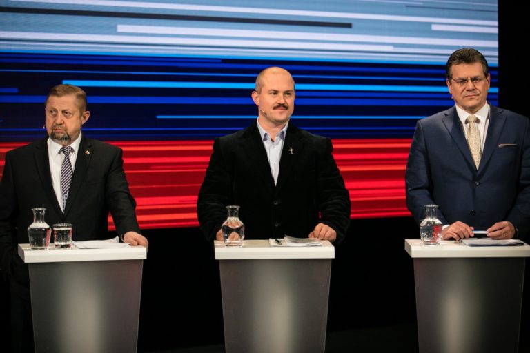 Štefan Harabin, Marian Kotleba, Maroš Šefčovič