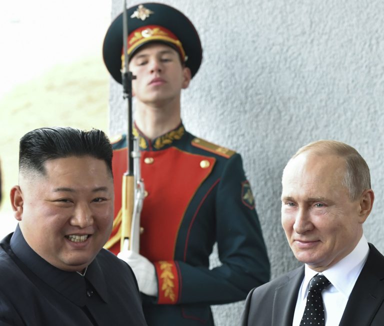Summit Kim Čong-un - Vladimir Putin