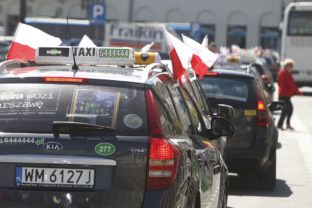 Poland Taxi Protest