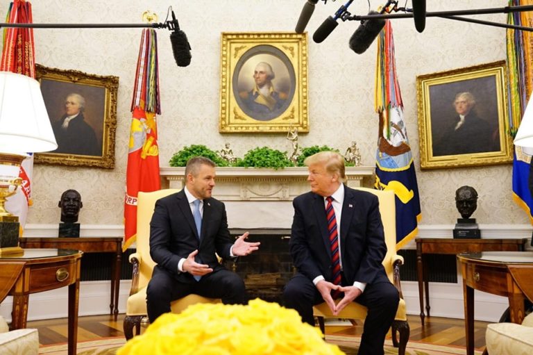 Peter Pellegrini, Donald Trump, Biely dom