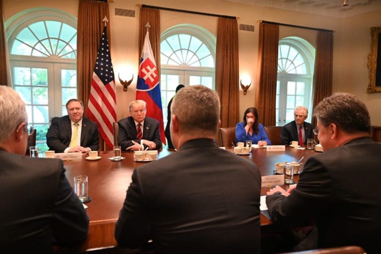 Peter Pellegrini, Donald Trump, Biely dom