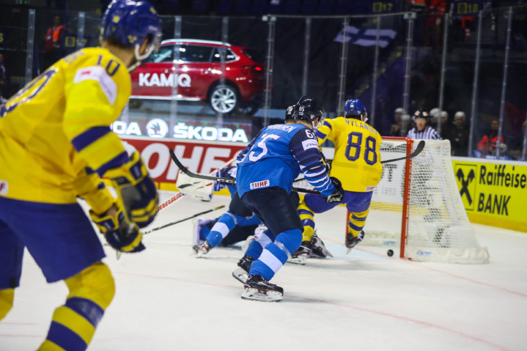 MS v hokeji 2019 (štvrťfinále): Fínsko - Švédsko