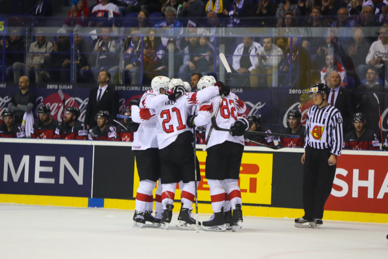 MS v hokeji 2019 (štvrťfinále): Kanada - Švajčiarsko