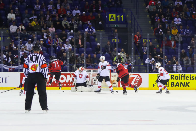 MS v hokeji 2019 (štvrťfinále): Kanada - Švajčiarsko
