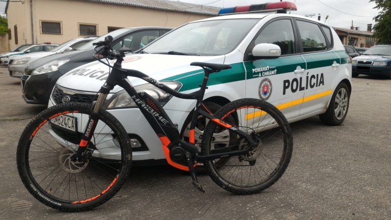 ukradnutý elektrobicykel