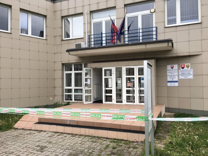 Lúpež na daňovom úrade v Detve