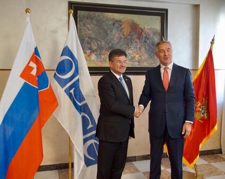 Miroslav Lajčák, Milo Djukanović