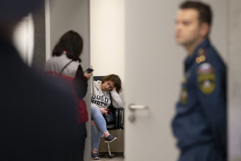 Rusko, Moskva, havária lietadla