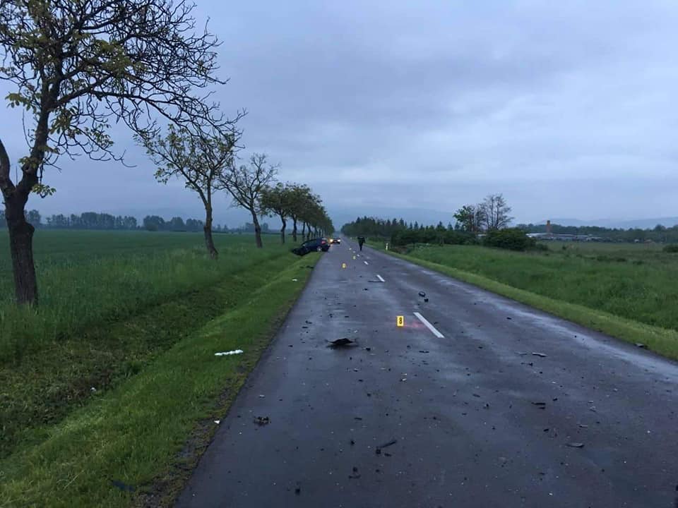 dopravná nehoda, čelná zrážka