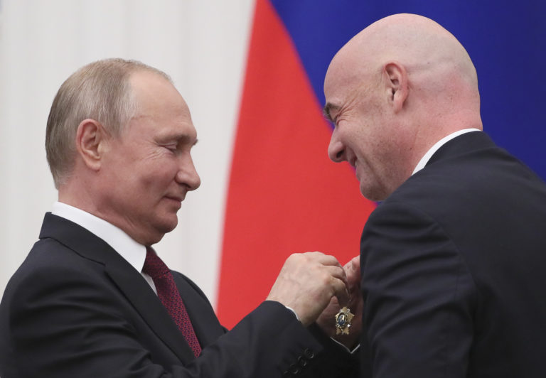 Vladimir Putin, Gianni Infantino