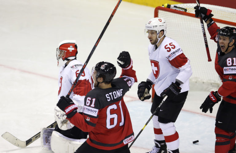 MS v hokeji 2019 (štvrťfinále): Kanada - Švajčiarsko