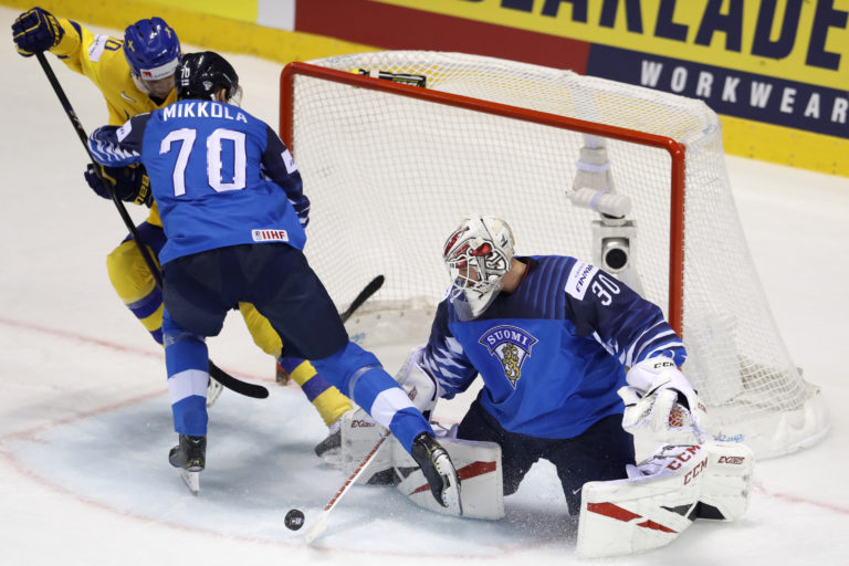 MS v hokeji 2019 (štvrťfinále): Fínsko - Švédsko