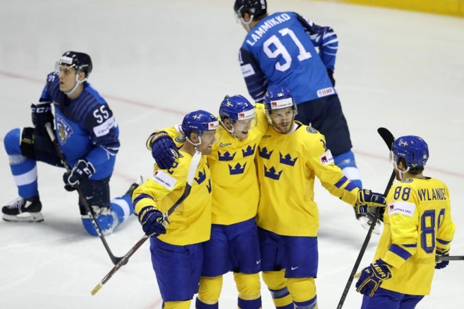 MS v hokeji 2019 (štvrťfinále): Fínsko - Švédsko