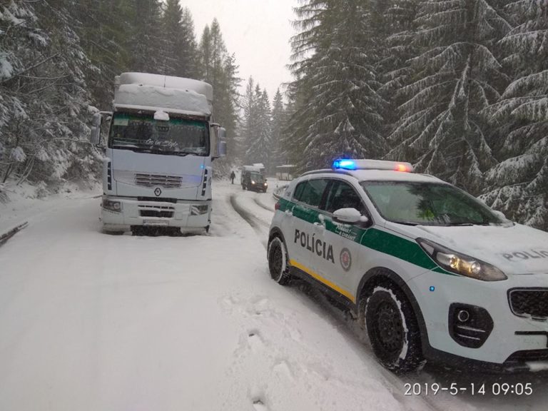 sneh, cesty, okres Poprad