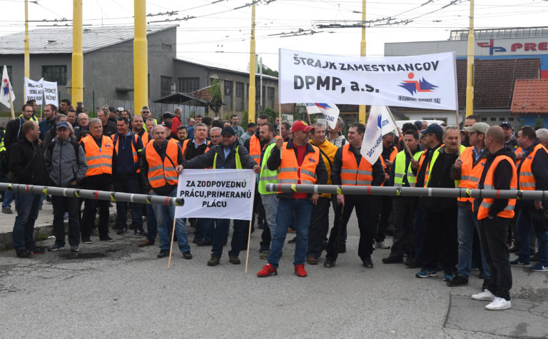 štrajk, Dopravný podnik mesta Prešov