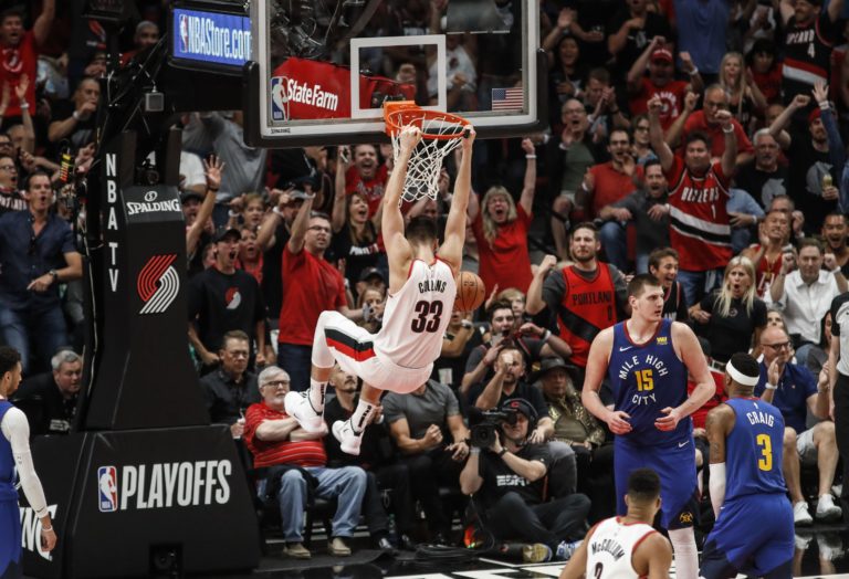 Zach Collins, Portland Trail Blazers, play-off NBA