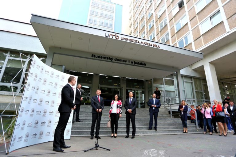 Otvorenie zrekonštruovaného internátu UMB v Banskej Bystrici