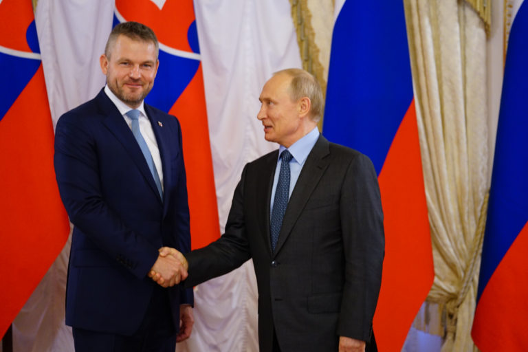 Peter Pellegrini, Vladimir Putin