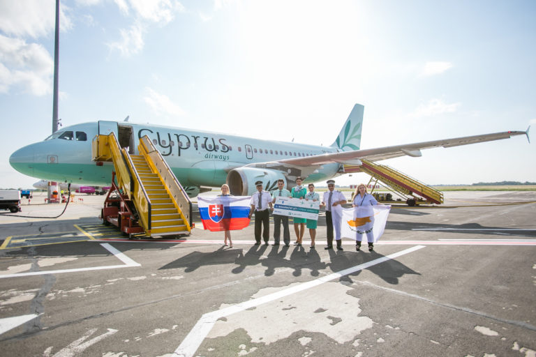 Cyprus Airways, Letisko M. R. Štefánika, Bratislava