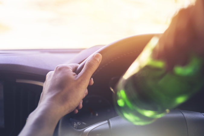 alkohol za volantom, opitý vodič