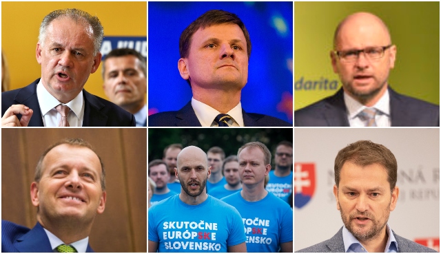 Andrej Kiska, Alojz Hlina, Richard Sulík, Boris Kollár, Michal Truban, Miroslav Beblavý, Igor Matovič