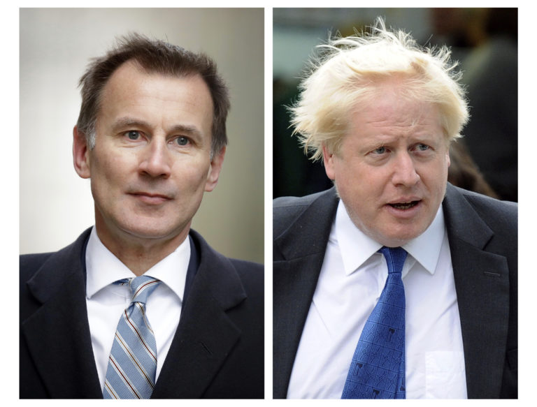 Jeremy Hunt, Boris Johnson