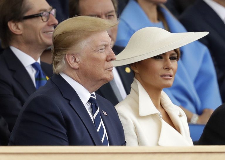 Donald Trump, Melania Trumpová, 75. výročie Dňa D