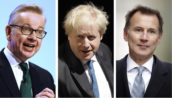 Michael Gove, Boris Johnson, Jeremy Hunt