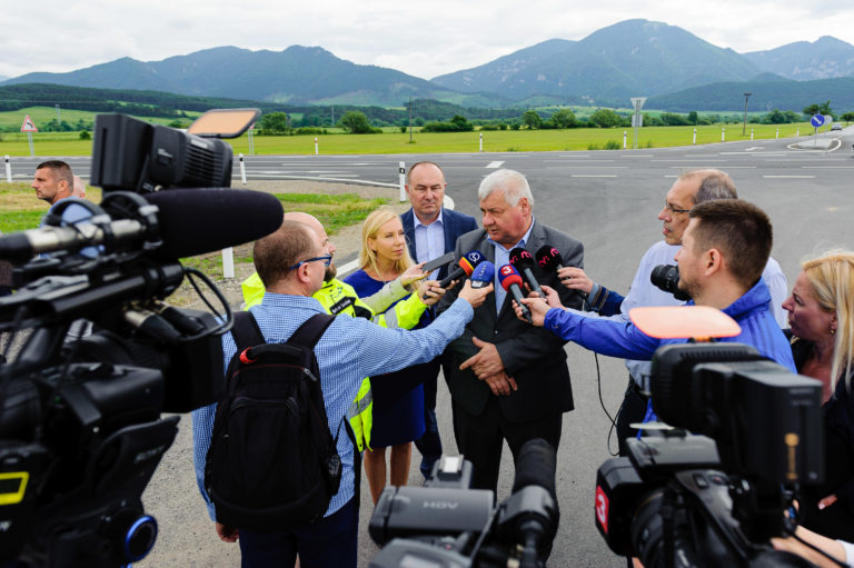 Slávnostné otvorenie obnovenej cesty I/65
