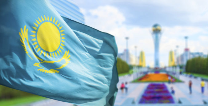 Kazachstan, vlajka