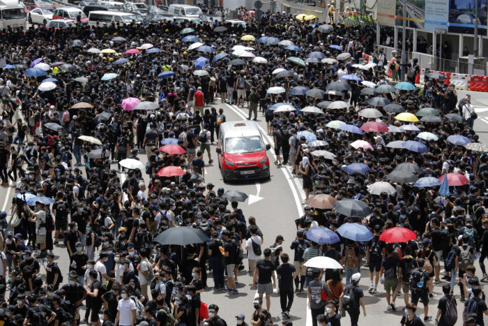Hongkong, demonštrácia