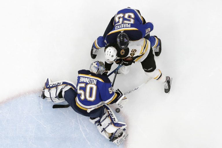 Jordan Binnington, Colton Parayko, David Krejčí, finále NHL