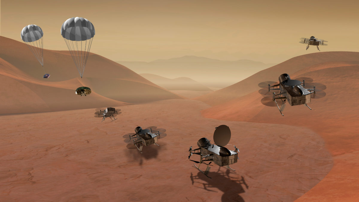 Dron, Dragonfly, NASA, Saturn