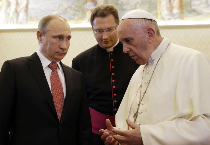 pápež František, Vladimir Putin