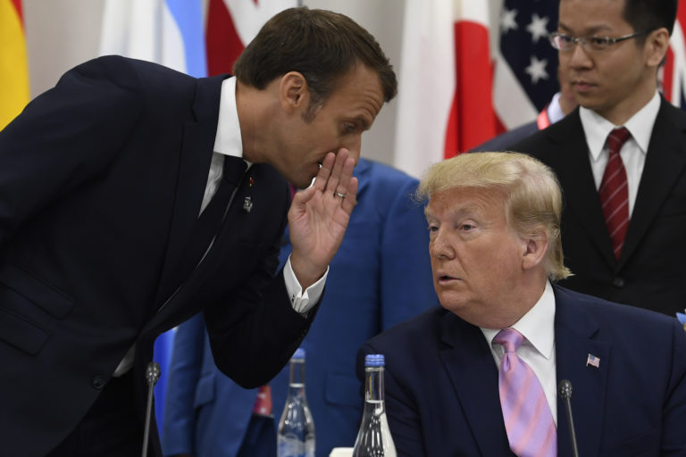 Donald Trump, Emmanuel Macron