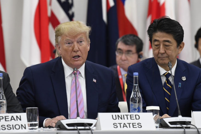 Donald Trump, Šinzo Abe