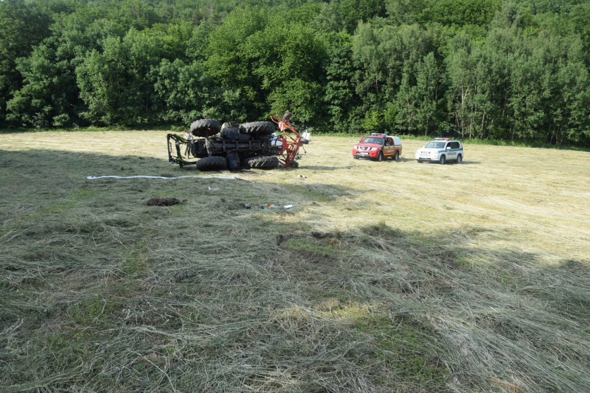 tragická dopravná nehoda, traktor