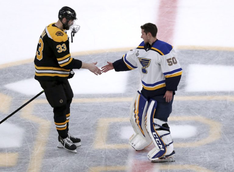 Zdeno Chára, Jordan Binnington, Boston Bruins, St. Louis Blues, finále NHL